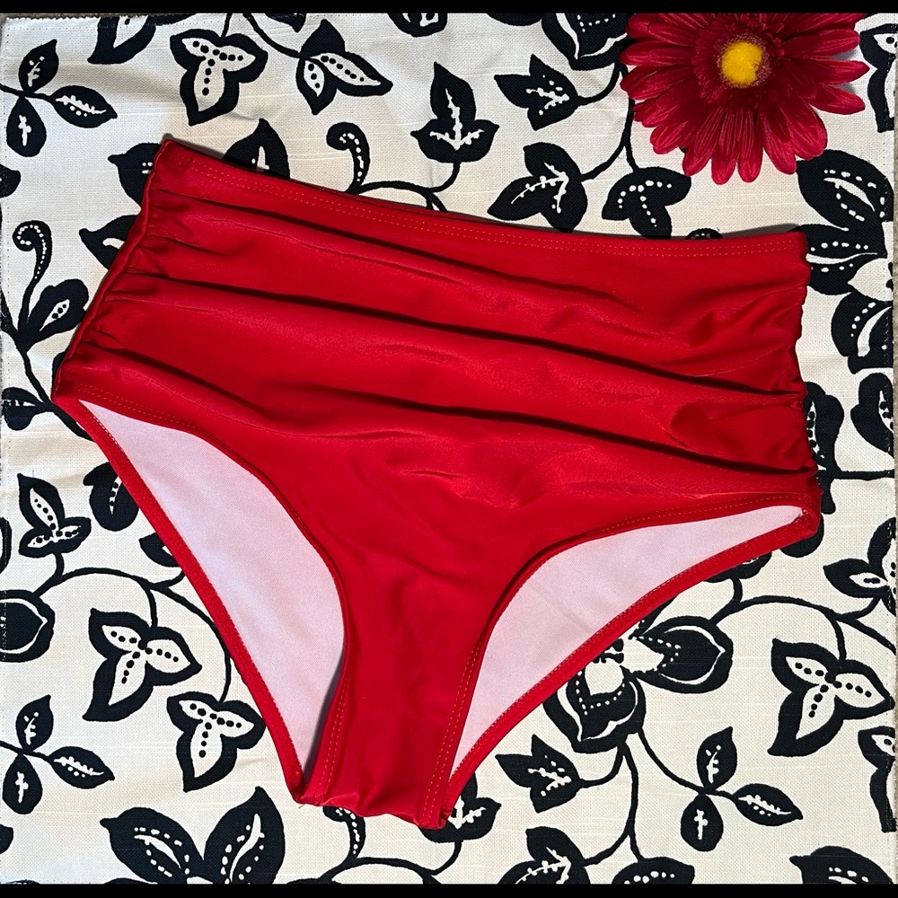 BEAUTIFUL BRIGHT RED Swim Bottoms